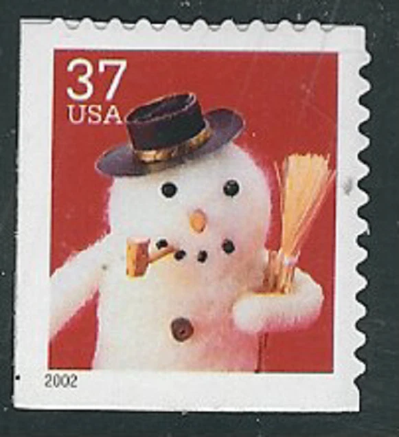 Scott #3690....37 Cent ...Snowman...3 Stamps - Image 1 of 1