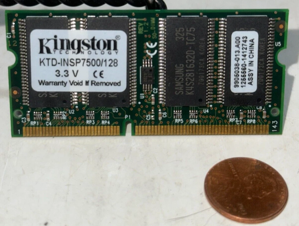 Kingston DELL Inspirion 7000 7500 KTD-INSP7500/128 PC100 SDR 100MHZ Memory - Image 1 of 2