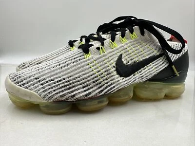 Nike Shoes Mens Sz 11 Air Vapormax Flyknit 3 White Black Volt Neon AJ6900-100 - Image 1 of 4