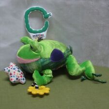 WORLD OF ERIC CARLE developmental frog rattle 2008 teether baby toy plush