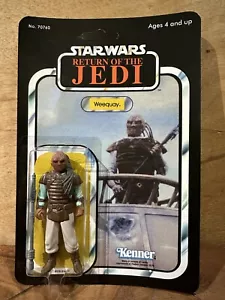 Action figure vintage Star Wars Weequay su carta ROTJ posteriore 65 personalizzata - Foto 1 di 10