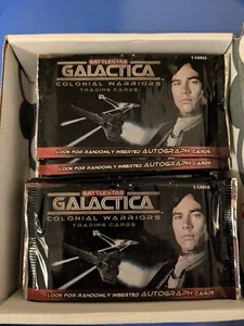 Battlestar Gallactica Collonial Warriors Sealed Trading Card Hobby 20 Pack Lot - Picture 1 of 12