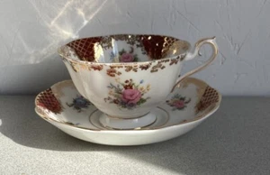 Juego de platillos taza té Royal Albert Empress Series Catherine 1983 - Imagen 1 de 5
