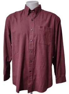 Cutter & Buck Dress Shirt Men's XL Button Up Collar Embroidered Logo On Pocket - Picture 1 of 12