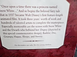 Disney And Hallmark Snow White And The Seven Dwarfs Ornaments - Dopey And... - Picture 1 of 3