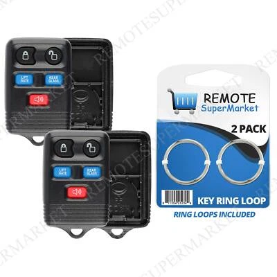 2 Shell Case For 2003 2004 2005 2006 Ford Expedition Keyless Remote Key Fob Foto 1 de 4