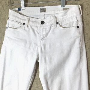 Citizens of Humanity C of H Womens Ava Low Rise Straight Leg Jeans Sz 24 White - Picture 1 of 7