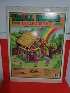 NIB 70s-80s Sealed Troll House DIY Dollhouse Kit Fully Decorated Dynaboard Rare - Picture 1 of 4