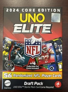2024 Core Edition Uno Elite NFL Draft Pack Booster mit 4 FOIL Karten - Mengenrabatt - Bild 1 von 6