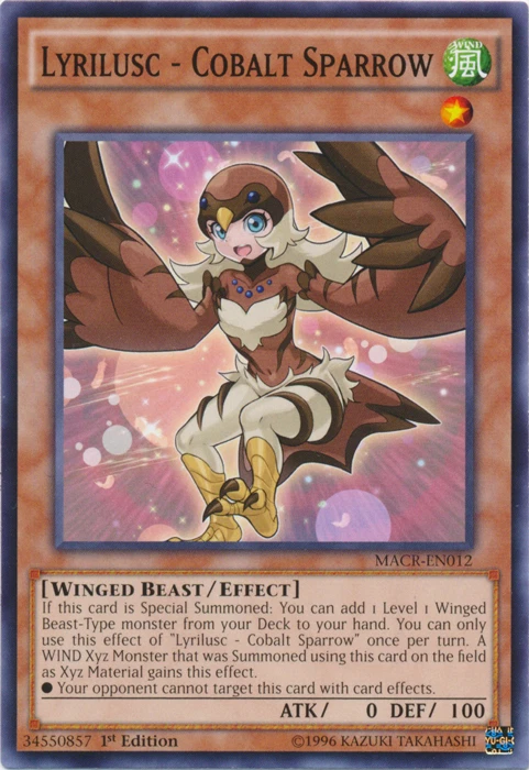 Lyrilusc - Cobalt Sparrow MACR-EN012 Yu-Gi-Oh! TCG Common - Image 1 of 1