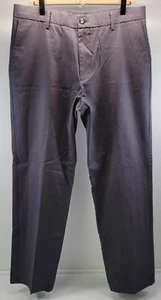 V) Dockers Men 34 x 32 Straight Fit Gray Plaid Casual Cotton Pants - Picture 1 of 11