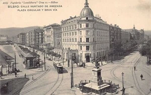 España - BILBAO (P. Vasco) Calle Hurtado de Amezaga - Plaza circular y Gran Via - Picture 1 of 2
