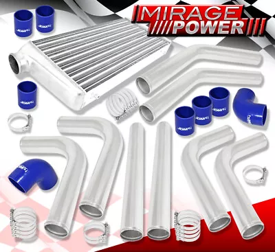 3.0"Diy Mandrel Bent Piping Pipe Kit + Fmic Front Mount Aluminum Intercooler Set - Image 1 of 4