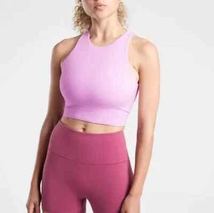 Nuevo con etiquetas**Tanque Powervita Atleta Conscious Crop D-DD **Lila opaca** Talla grande 3X - Imagen 1 de 2