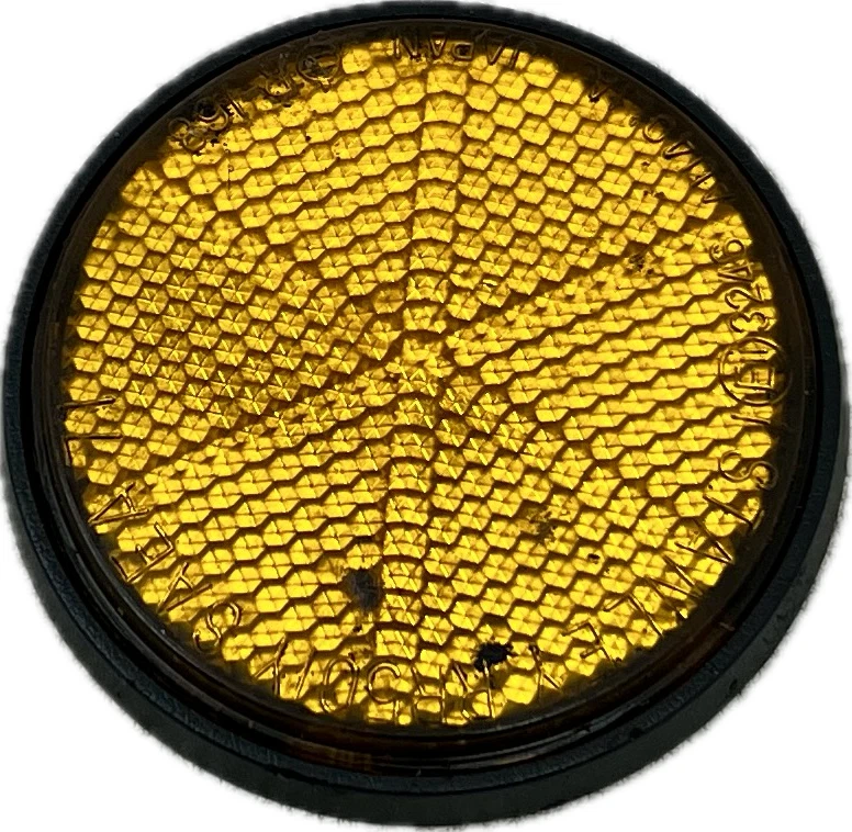 78 YAMAHA XS650 XS 650 SPECIAL YELLOW REFLECTOR - Image 1 of 4