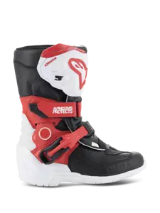 Alpinestars Tech 3 Kids Boots White/Black/Bright Red Size 1 - Picture 1 of 7
