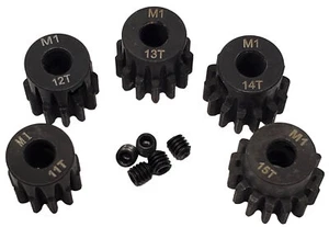 NHX RC MOD1 5mm Bore Hardened Steel Pinion Gears: 11T, 12T, 13T, 14T, 15T - Picture 1 of 1