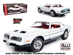 Auto World '77 Pontiac Firebird Formula Cameo Blanco Escala 1:18 Diecast Car 1318 - Imagen 1 de 16