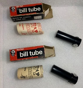 2X ROYAL MAGIC BILL TUBE Screw Lock Trick Marked Money Reappears Inside - Picture 1 of 1