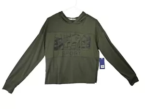 Aeropostale Sport Damen Größe M Hoodie grün mit Tarnlogo - Bild 1 von 10