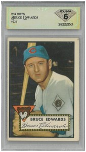 1952 Topps BRUCE EDWARDS #224 💎 DSG 6 EX/NM