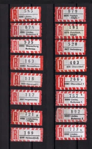 RFA - 16 hojas Reko 4 dígitos código postal de 8975 a 8999 (EZ-318) - Imagen 1 de 1