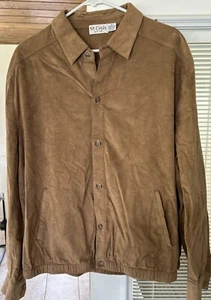 Vintage St. Croix Knits Men Long Sleeve Button Up Shirt XL Lightweight Tawny - Picture 1 of 4