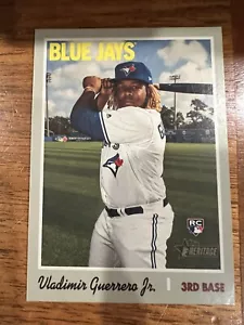 2019 Topps Heritage High Number Vladimir Guerrero Jr (Batting Pose) Rookie RC - Picture 1 of 2