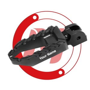 Laser Anti Slip Black Front Large Foot Pegs For Hypermotard 939 SP 16 17 18 - Picture 1 of 8