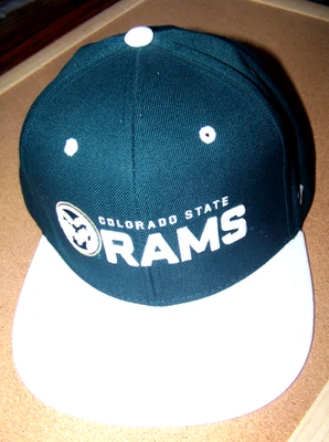 CSU Rams Colorado State University Adult hat adjustable snapback green & white - Image 1 of 4
