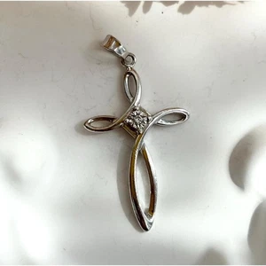 Colgante Cruz Artesanal Piedras Preciosas Religiosas Católicas De Colección Esterlina 925 - Imagen 1 de 9