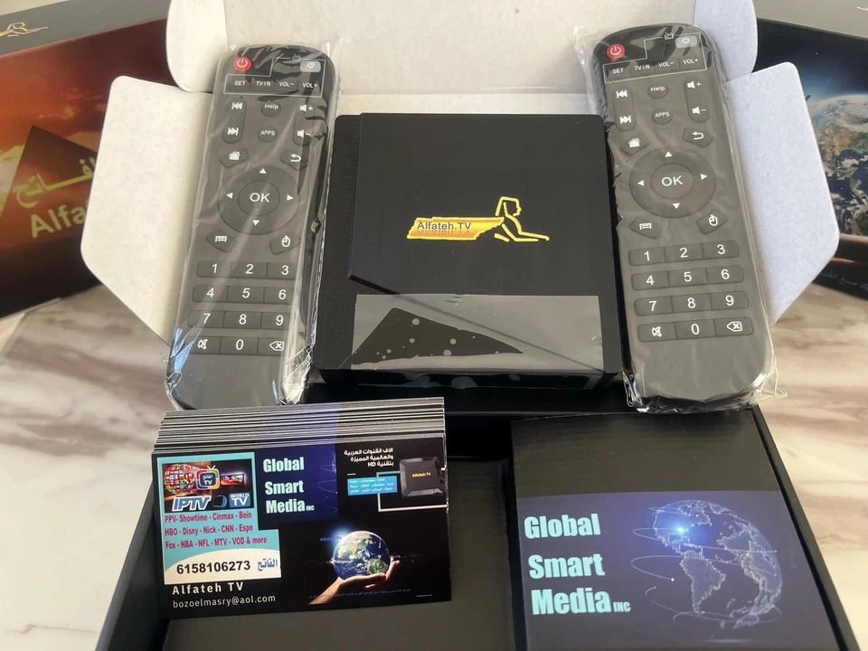 Arabic English Sports Brazil Africa Europe Android TV YouTube 2 Remote 8/128 Box - Image 1 of 4