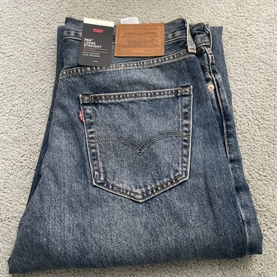 Levi's Premium 568 Loose Straight Blue Jeans Men’s Measured Size 33x31 See Desc - Image 1 of 4