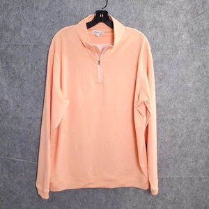 Peter Millar Crown Sport Perth Performance Quarter Zip Mens XL Golf Soft Coral - Picture 1 of 13