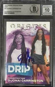 Signed 2023 Panini Origins WNBA Drip DiJonai Carrington #9 SSP Case Hit BAS 10 - Picture 1 of 2