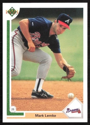 1991 Upper Deck Mark Lemke Atlanta Braves #419 - Image 1 of 2