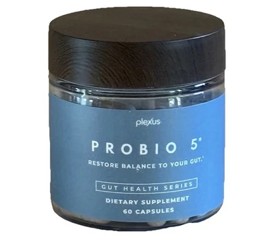 Plexus PROBIO 5 Gut Health Supplement•60 Capsules•Restore Balance•Free Shipping! - Image 1 of 3