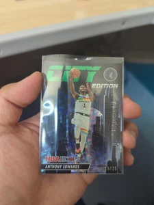 2023-24 Panini Hoops Anthony Edwards City Edition Green Hyper /25 - Bild 1 von 2