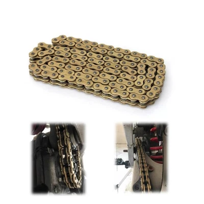 YZ450F 520 X-Ring cadena de oro 120 eslabones para Yamaha YZ 450 F 2003-2021 04 05 06 07 Foto 1 de 4