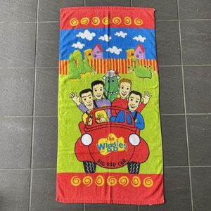 The Wiggles Big Red Car Beach Towel Vintage Kids Character Bath Pool Cotton - Picture 1 of 11