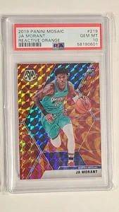 2019 Panini Mosaic Ja Morant Reactive Orange Mosaic #219 PSA 10 Rookie Card RC - Bild 1 von 1