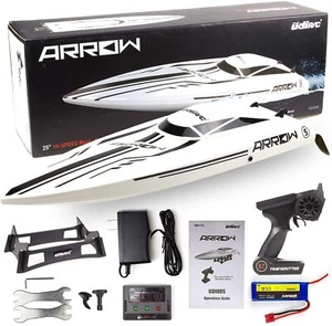 UDI RC Racing Boat Brushless High Speed Electronic Remote Control Boat Adult Kid - Picture 1 of 14