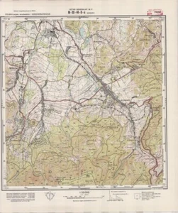 Mapa topográfico vintage del Estado Mayor polaco 1960 - Kowary 1:25 000 - Imagen 1 de 5