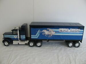 Large Nylint Freightliner Silver Knight Express Tractor Trailer Semi Truck EX
