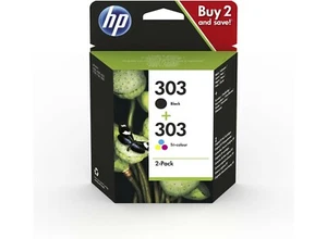 2 x Cartuchos HP 303 Pack Negro y Color ORIGINAL Impresoras Tinta Negra 3YM92AE - Imagen 1 de 3