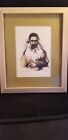 framed lithograph of a Rabbi