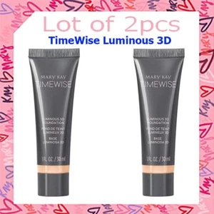 LOT OF 2 PCS Mary Kay Timewise Luminuos 3D Foundation 30ml BEIGE IVORY 2027 exp - Picture 1 of 17