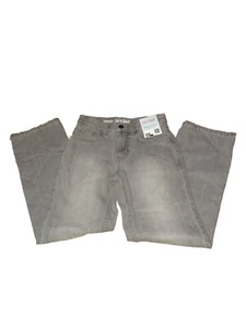 Cat & Jack Boys Gray Relaxed Straight Jeans Pants Adjustable Waist Size 10 (NK) - Picture 1 of 5