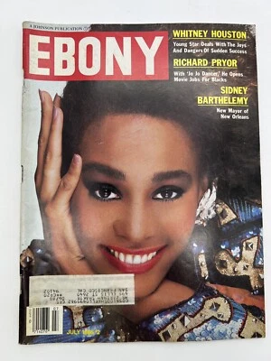 July 1986 EBONY Magazine Whitney Houston Prince Reggie Jackson Black History - Image 1 of 3