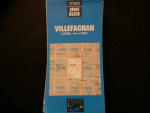 carte ign bleue 1730 O  villefagnan 1991 - Imagen 1 de 1